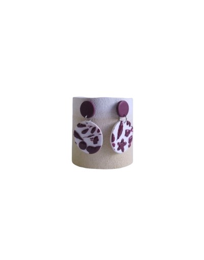 Arete de textura stencil flores