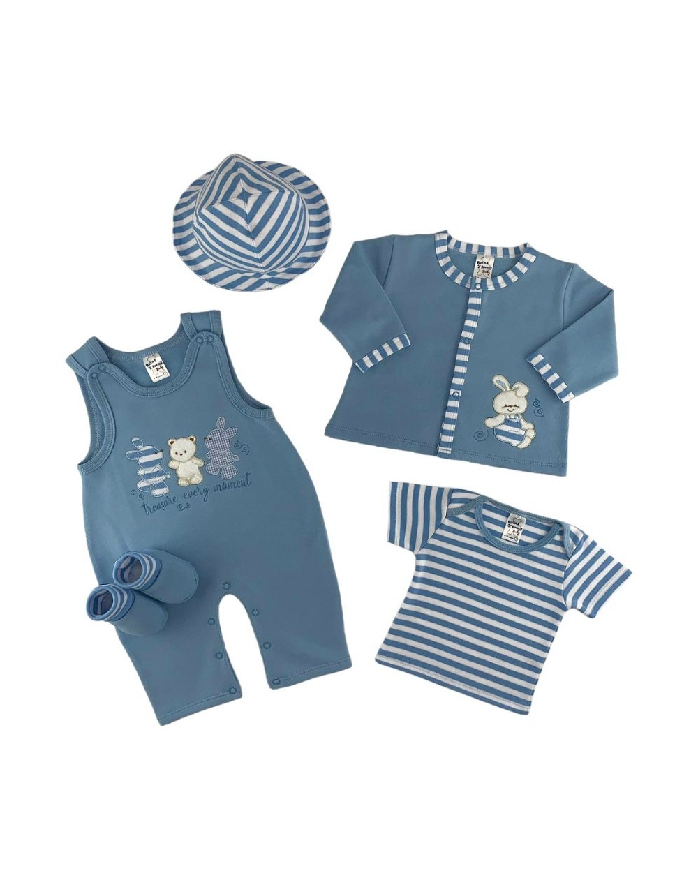 Jumper de 5 piezas azul claro
