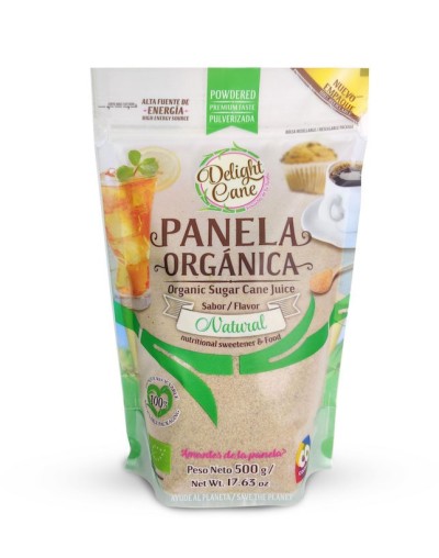 Panela orgánica pulverizada doy pack x 500g