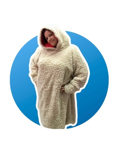 Buzosaco cobija overside unisex doble adulto hoodie