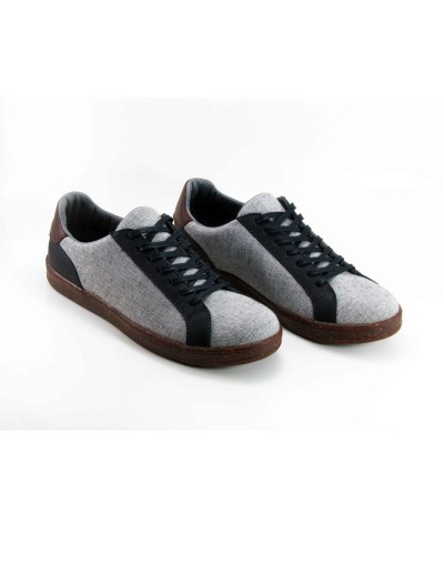 Eco tenis canva jüppa – grisnegro