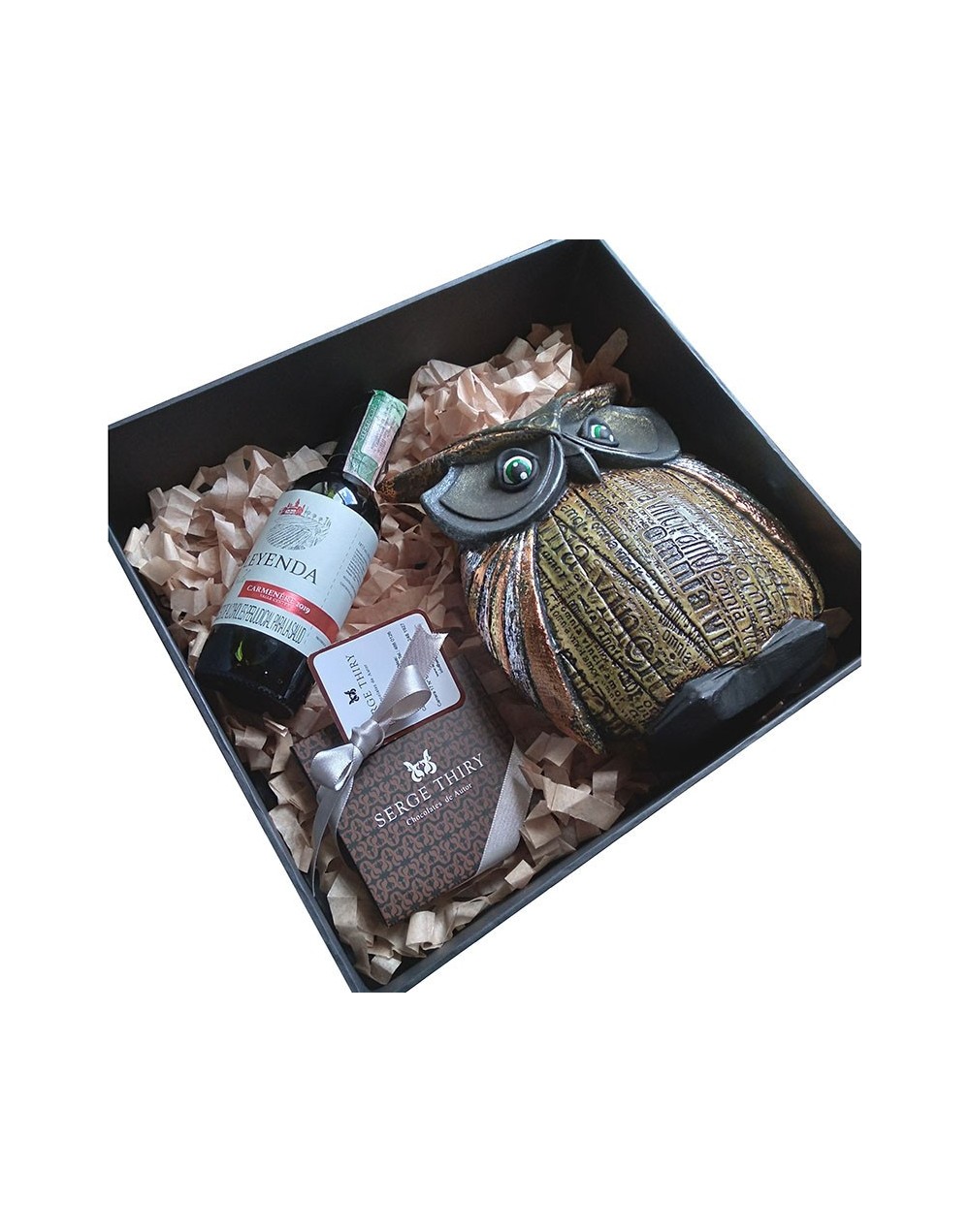 Búho  chocolates de autor  vino 1875ml