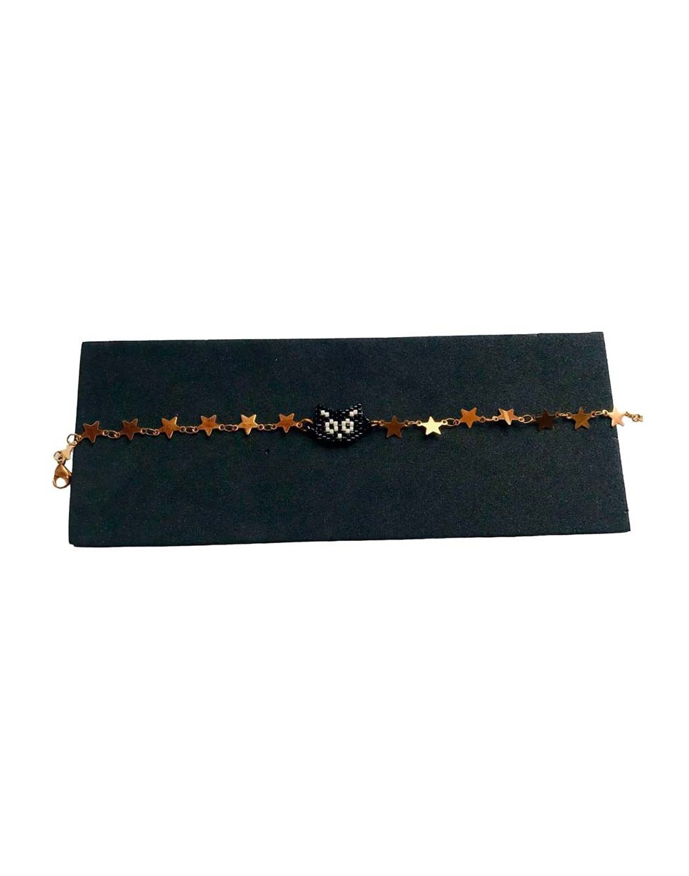 Pulseras en miyuki con cadena en acero