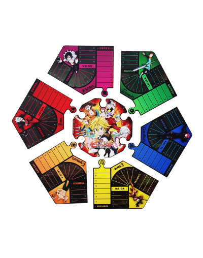 Parquesrompecabezas de 7 pecados6puestos oferta envío gratis  juego de mesa