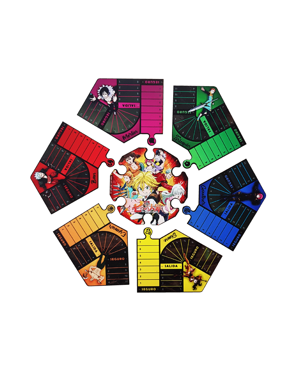 Parquesrompecabezas de 7 pecados6puestos oferta envío gratis  juego de mesa