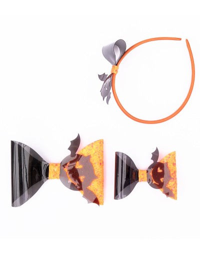 Moños para halloween bouk grande 13 cm de ancho