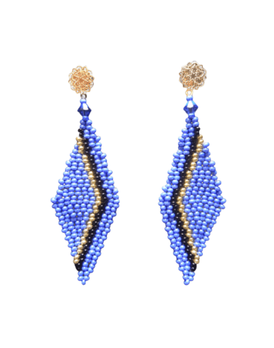 Aretes rombo cristal