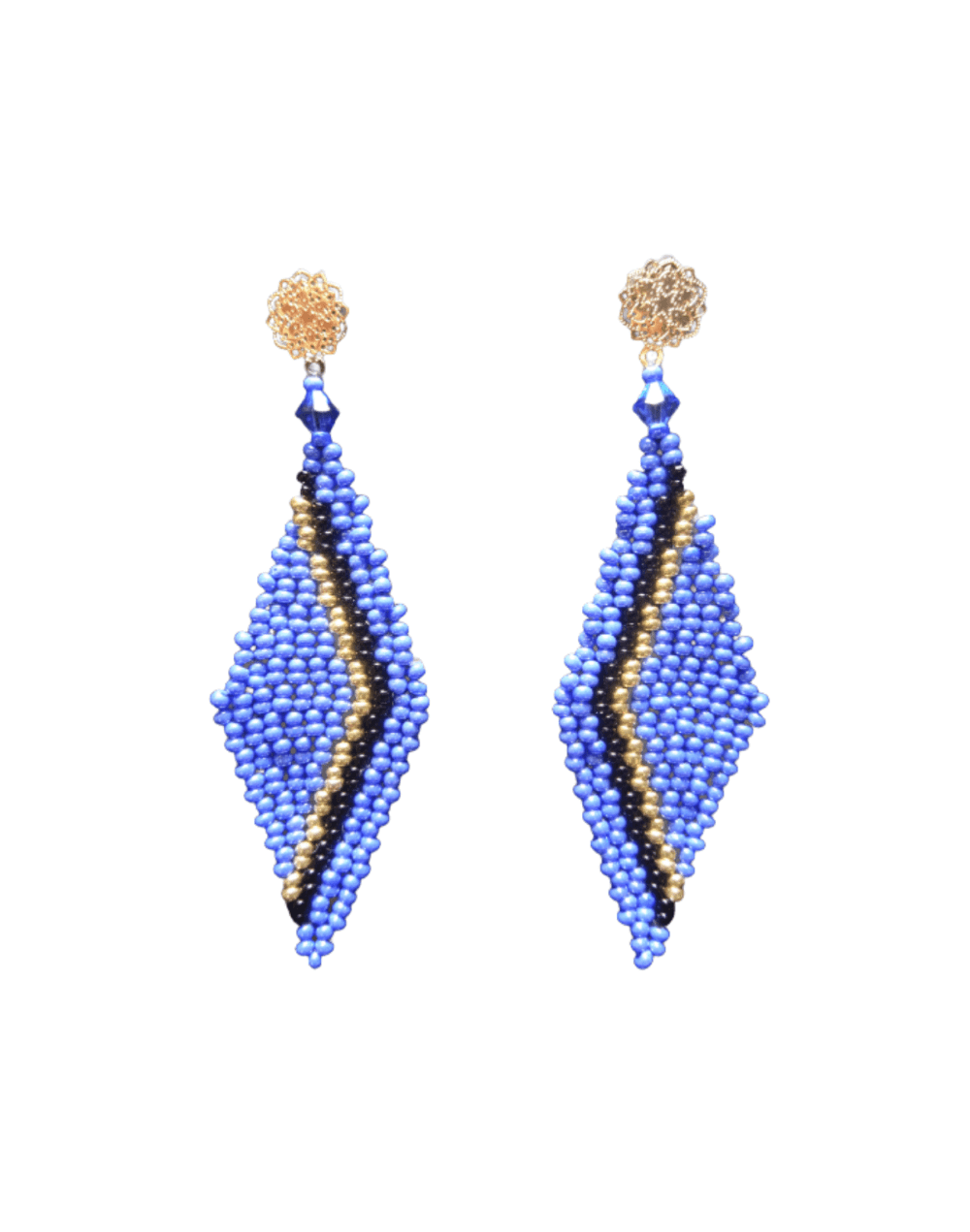 Aretes rombo cristal
