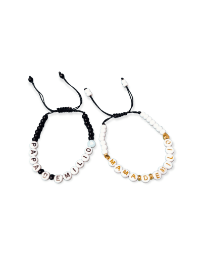 Pulsera de letras personalizada 