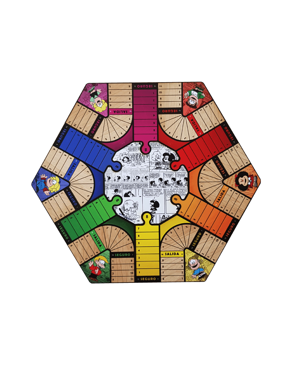 Parquesrompecabezasde mafalda6puestos oferta envío gratis  juego de mesa