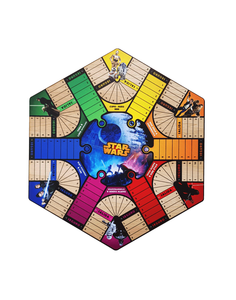 Parquesrompecabezasstar wars6puestos oferta envío gratis  juego de mesa