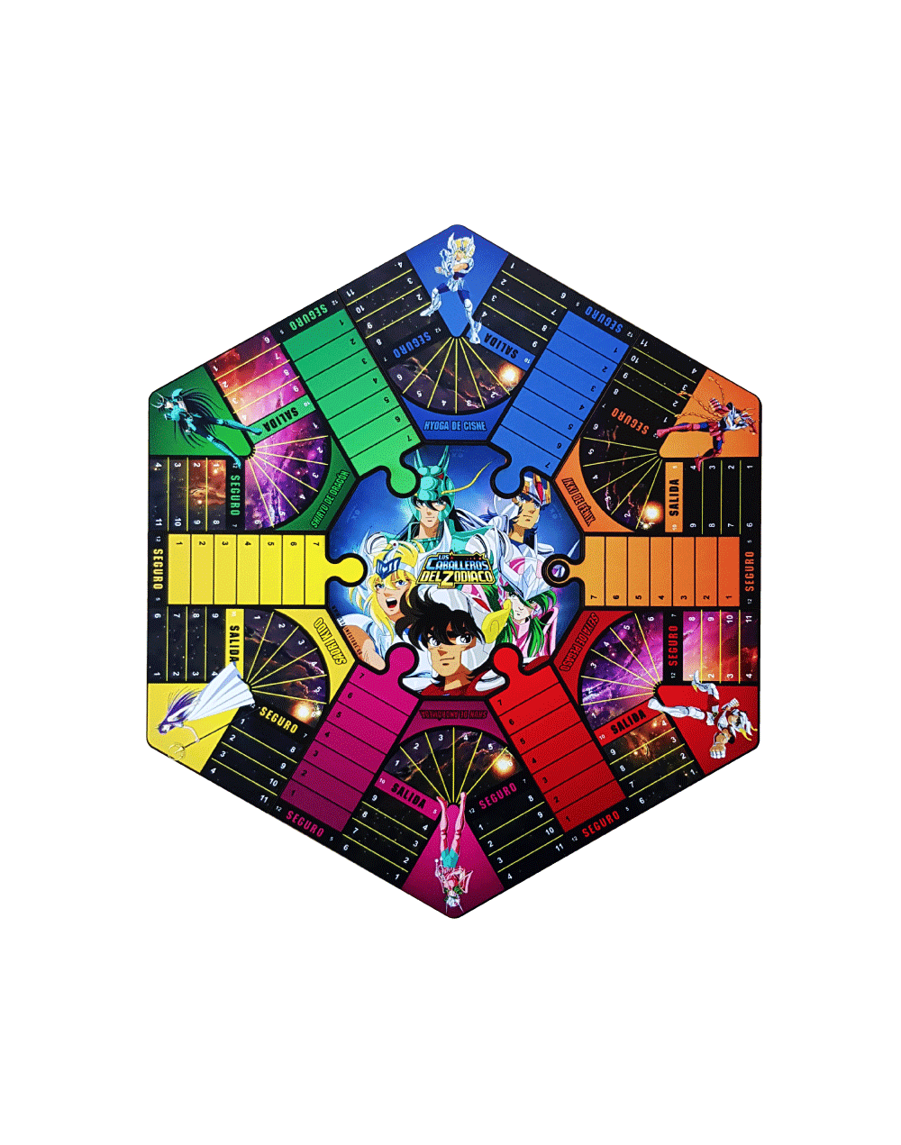 Parquesrompecabezasde los caballeros del zodiaco6puestos oferta envío gratis  juego de mesa
