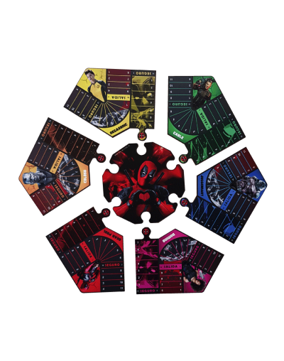 Parquesrompecabezastemática de deadpool6puestos oferta envío gratis  juego de mesa