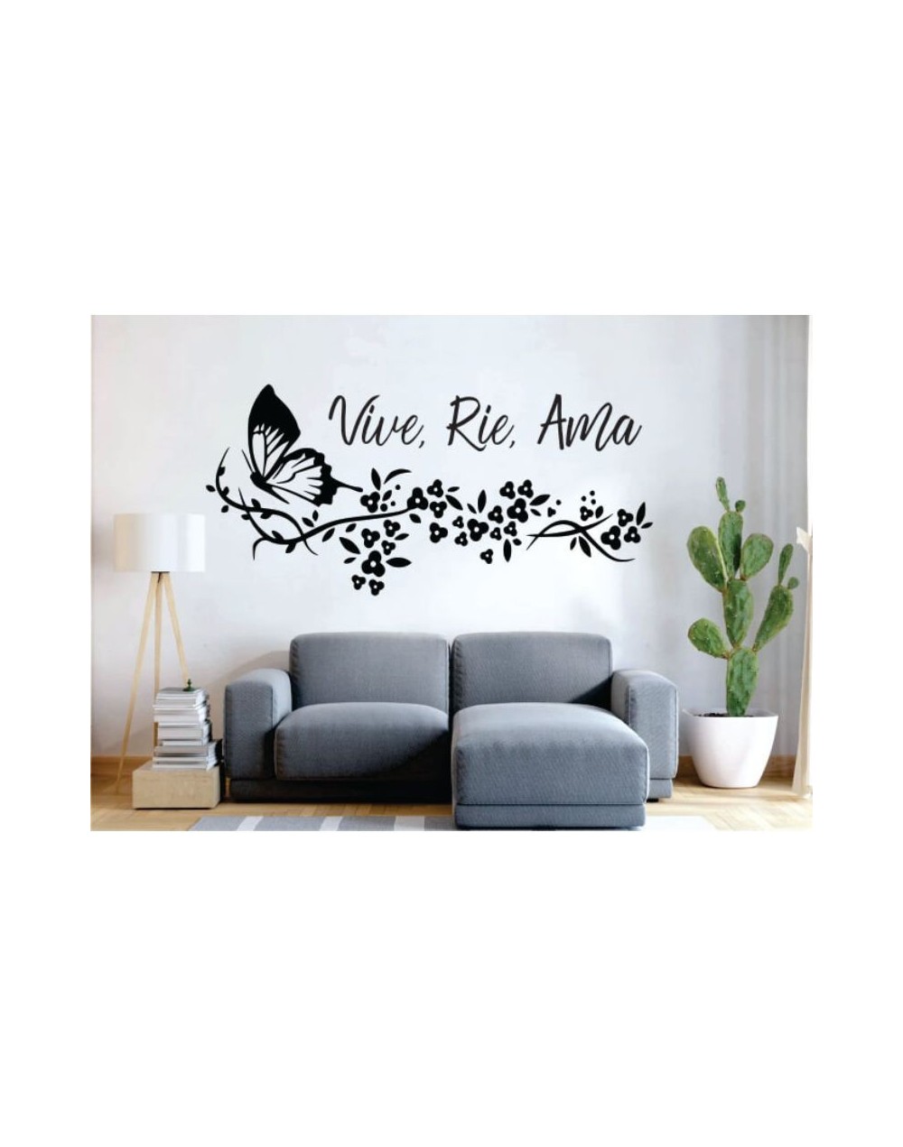 Vinilo decorativo Vive - ríe - ama