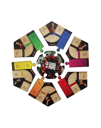 Parquesrompecabezasla casa de papel6puestos oferta envío gratis  juego de mesa