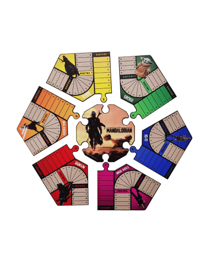 Parquesrompecabezasmandalorian6puestos oferta envío gratis  juego de mesa