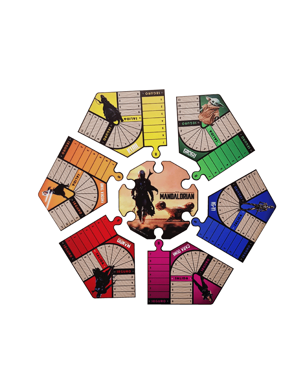 Parquesrompecabezasmandalorian6puestos oferta envío gratis  juego de mesa