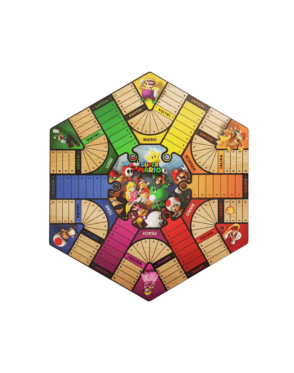 Parquesrompecabezassuper mario6puestos oferta envío gratis  juego de mesa
