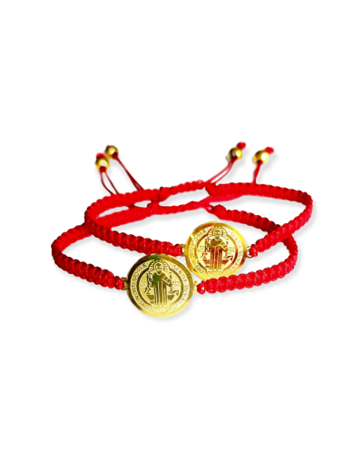 Pulsera medalla de san benito 