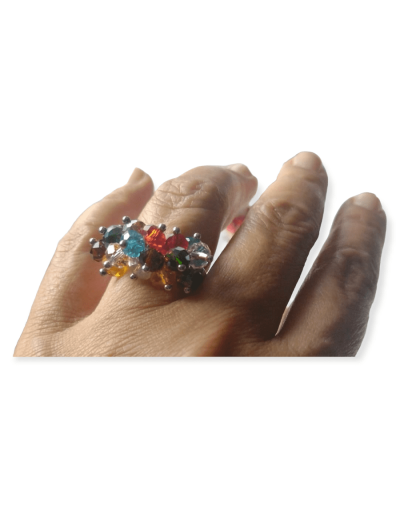 Anillo en murano y plata