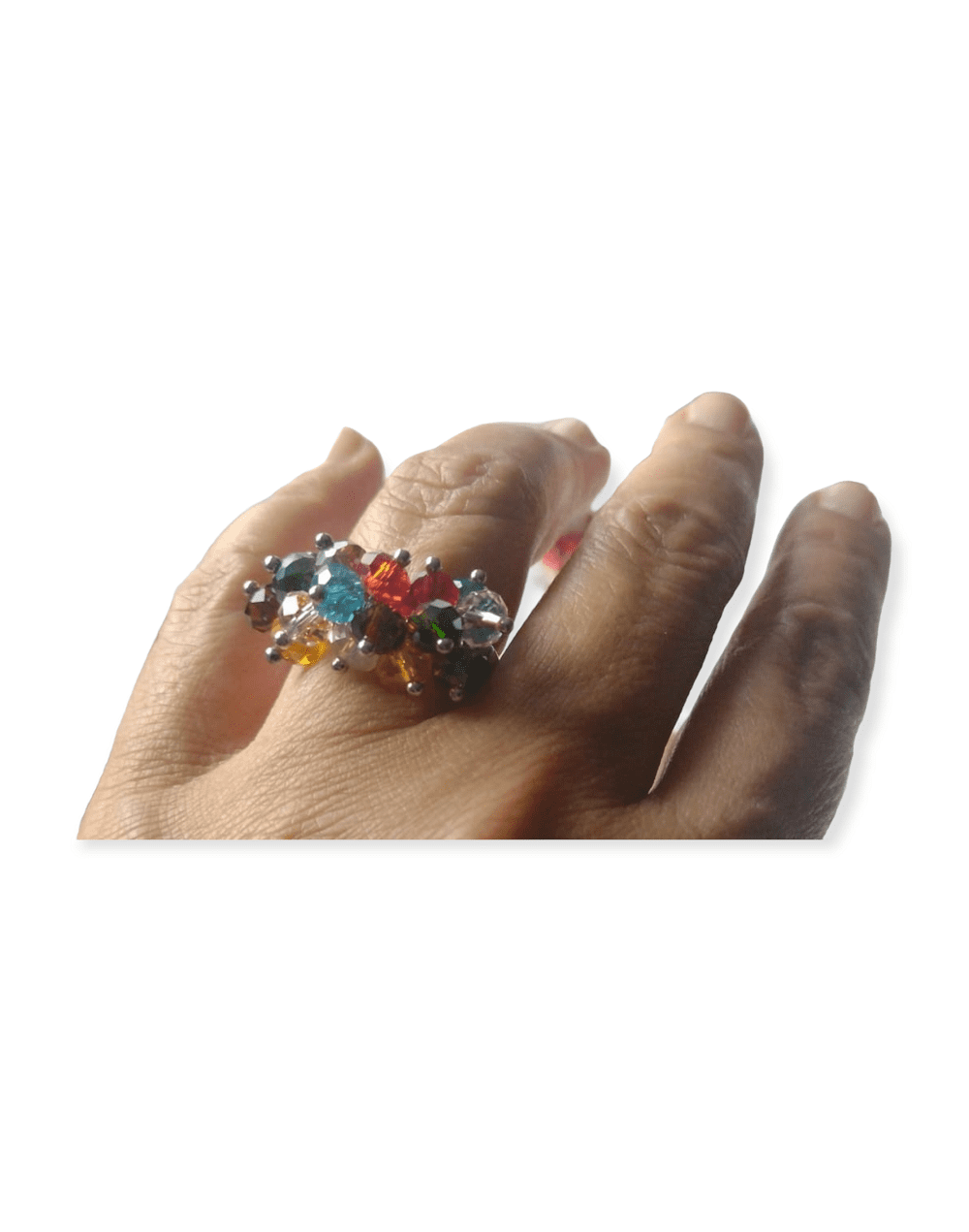 Anillo en murano y plata