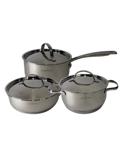 Set de utensilios en acero inoxidable