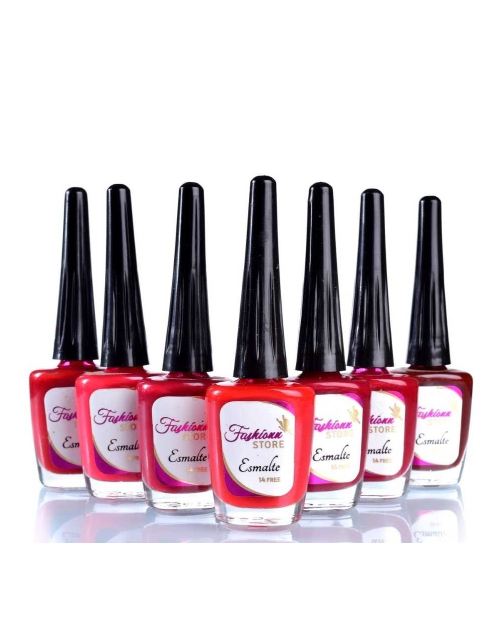 Combo esmaltes rojos pasión