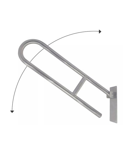 Baranda En Acero Inoxidable Abatible De Baño Para Discapacitados