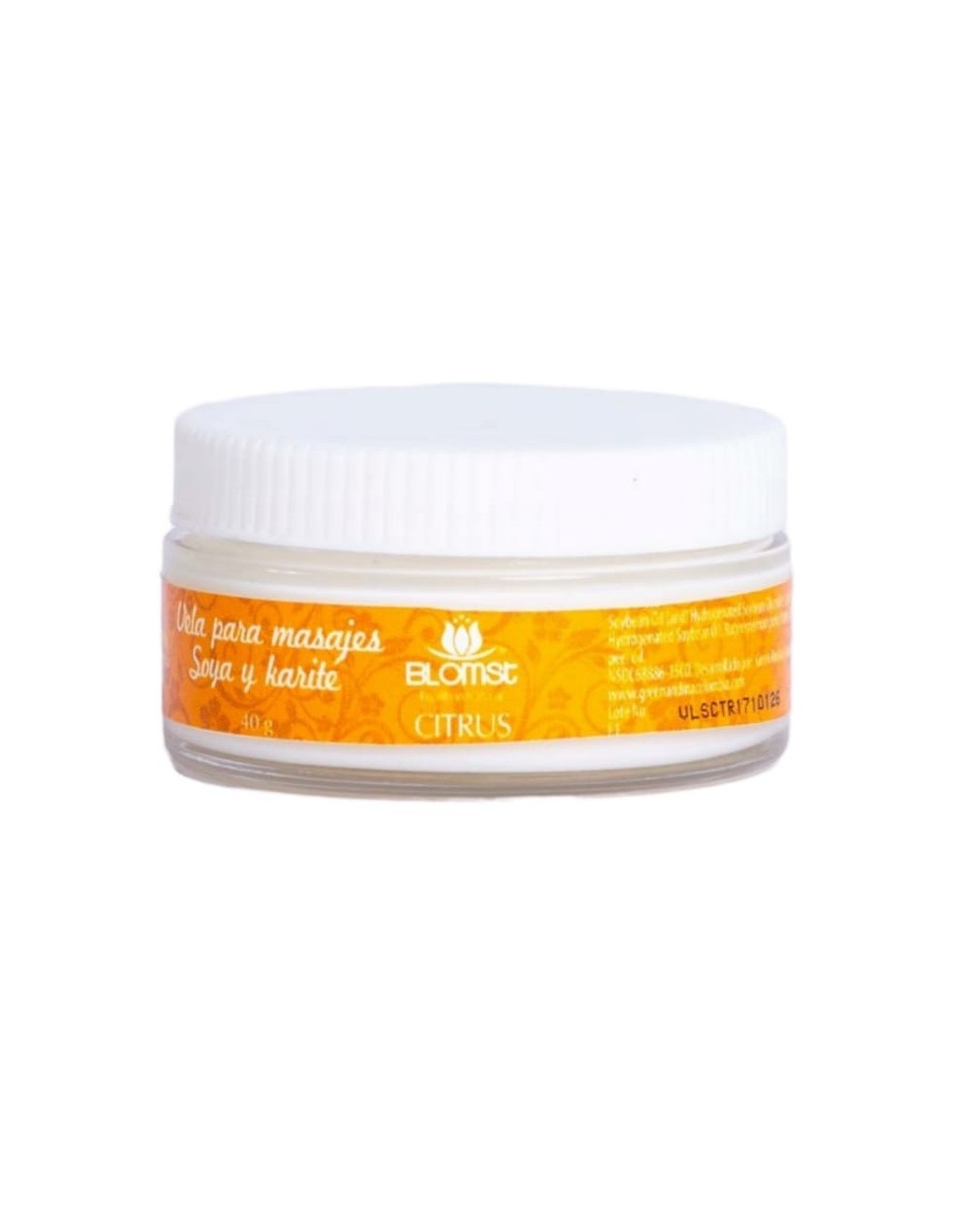 Vela Para Masajes Soya y Karité Citrus