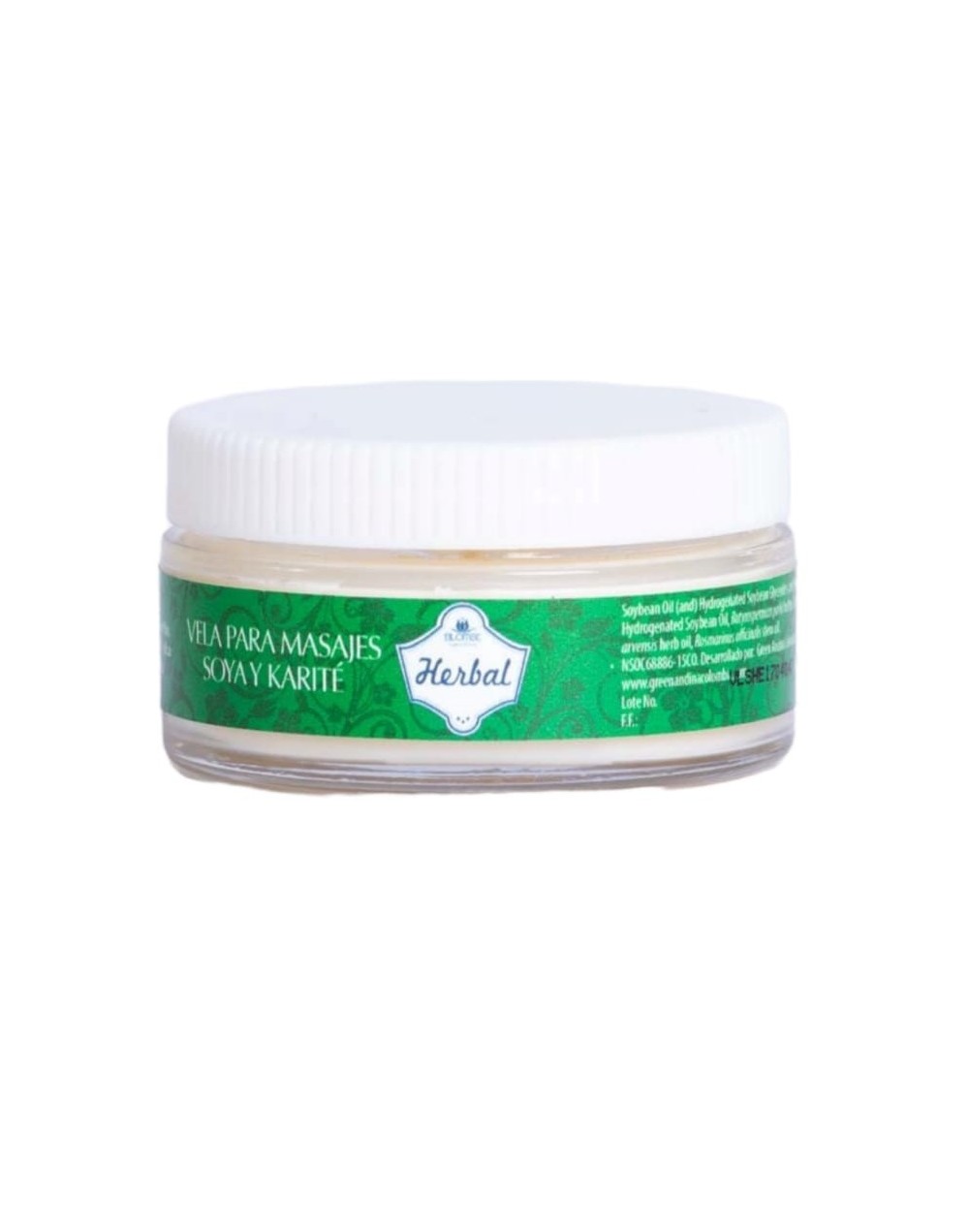Vela Para Masajes Soya y Karité Herbal