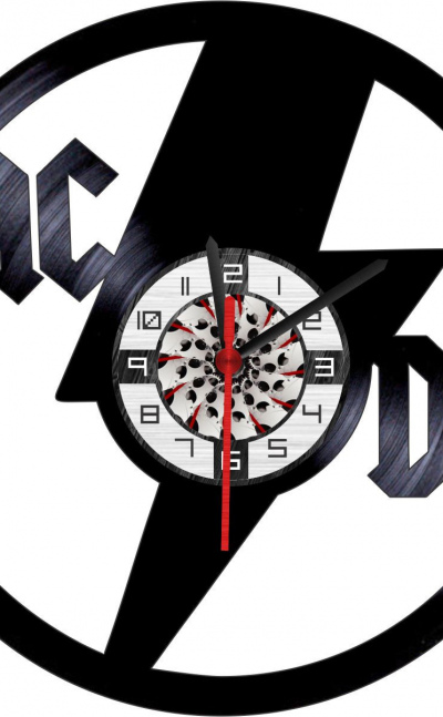 Reloj en vinilo LP/ vinyl clock AC DC