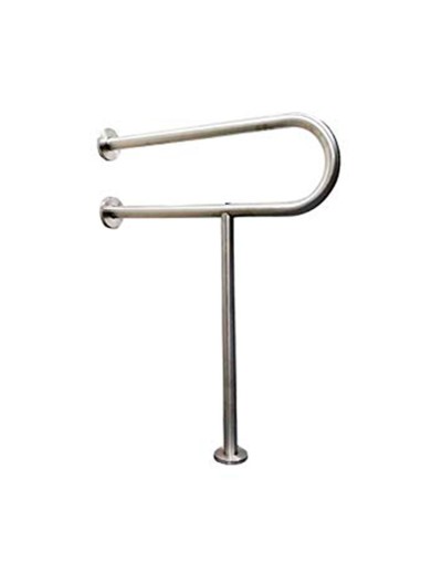 Baranda En Acero Inoxidable Con Refuerzo Vertical  Baño
