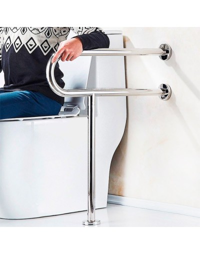Baranda En Acero Inoxidable Con Refuerzo Vertical  Baño