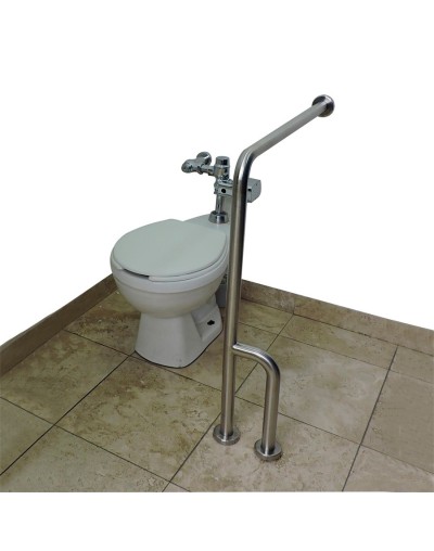 Baranda en acero inoxidable tipo l piso pared con refuerzo