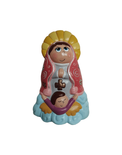Figura de virgen en ceramica