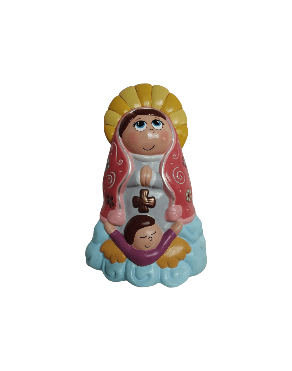Figura de virgen en ceramica