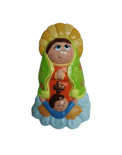 Figura de virgen en ceramica