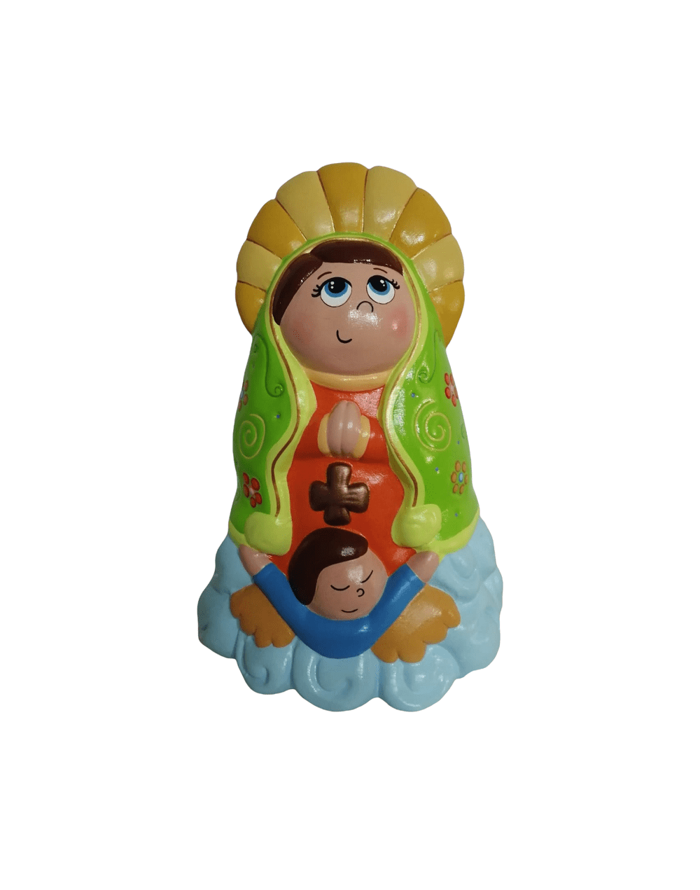 Figura de virgen en ceramica