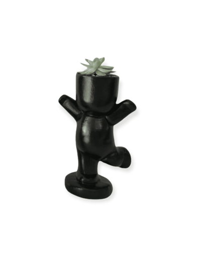 Kit x 3 materas negras figuras humanas