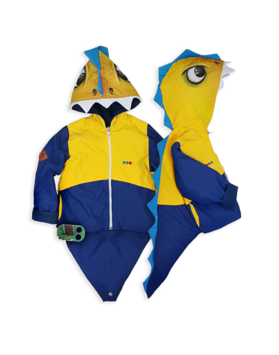 Chaqueta impermeable chami plus azul