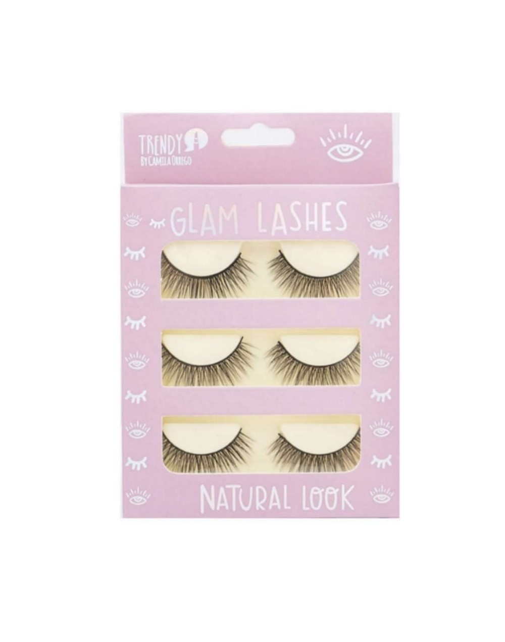 Set de pestañas trendy x 3 unidades