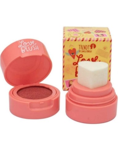 Rubor en crema estampita love de trendy
