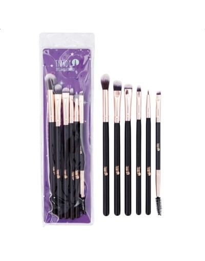 Kit de brochas para ojos x 6 trendy
