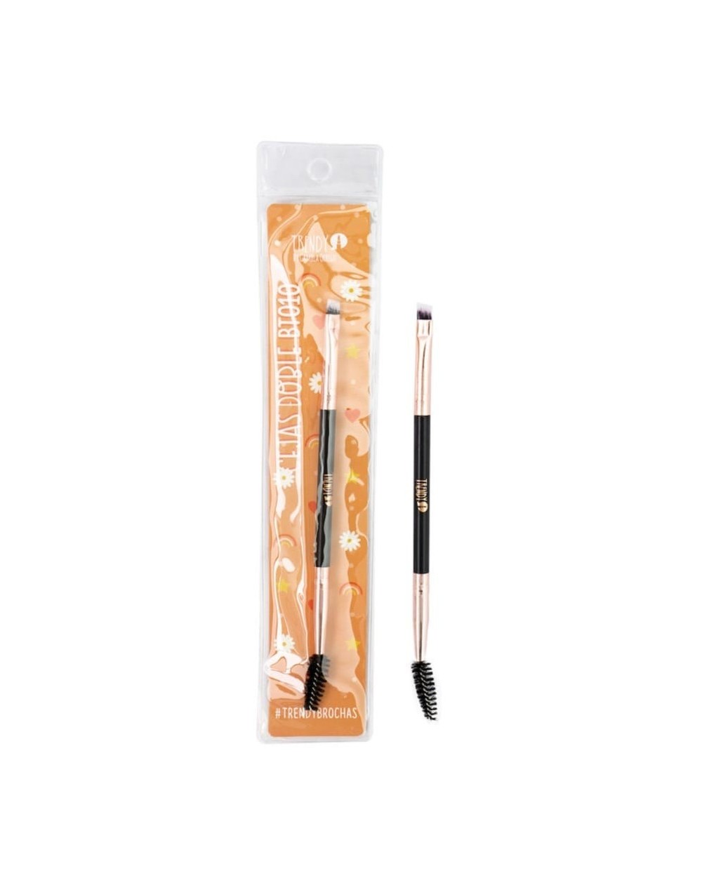 Brocha doble para cejas trendy