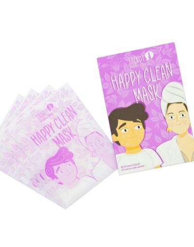 Sobre mascarilla stickers para acné happy clean trendy