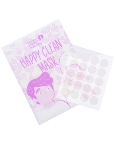 Sobre mascarilla stickers para acné happy clean trendy
