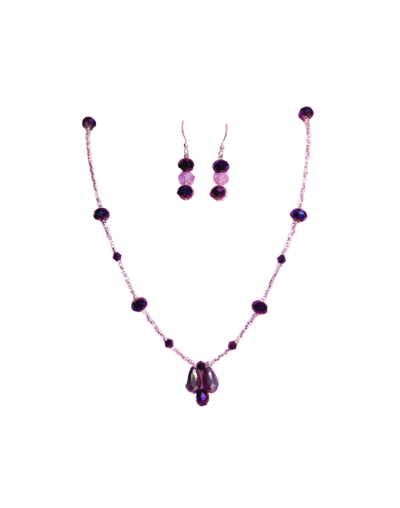 Conjunto uva cristal