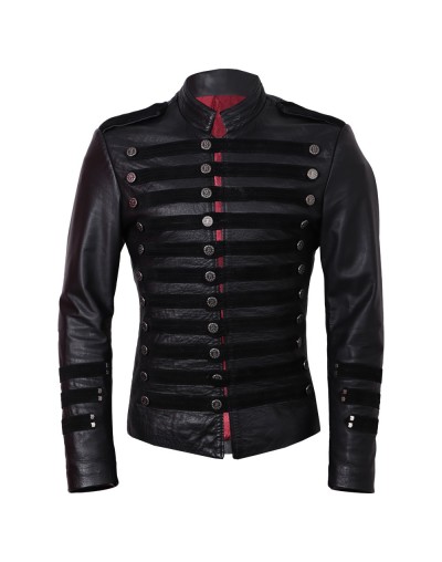 Chaqueta de cuero tipo casaca