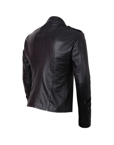 Chaqueta de cuero tipo casaca