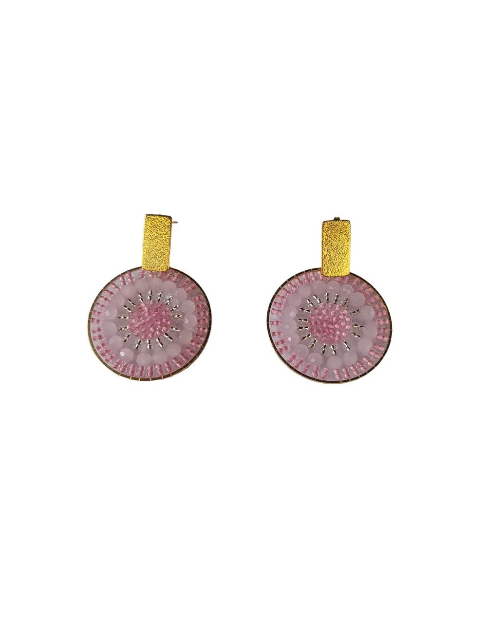 Aretes maxi rosados